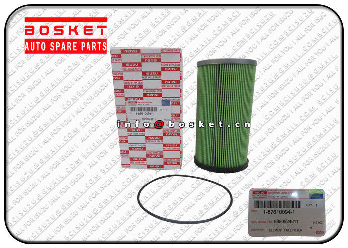 Truck Fuel Filter Element For ISUZU CYZ52 6WG1 1-87610094-0 8-98092481-1 1876100940 8980924811