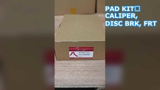 PAD KIT; CALIPER, SCHIJF BRK, FRT