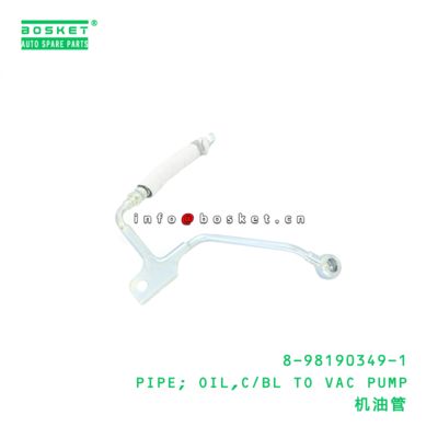 8-98190349-1 Cylinder Block To Vacuum Pump Oil Pipe suitable for ISUZU   8981903491