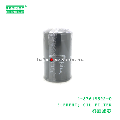 1-87618322-0 ELEMENT; OIL FILTER suitable for ISUZU FVZ34 4BG1 4JJ1 4HK1 6SD1 6BG1 6HK1 6UZ1 6WG1 1876183220