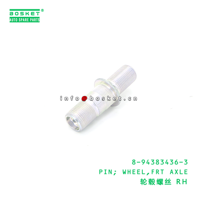 8-94383436-3 Front Axle Wheel Pin for ISUZU NPR NKR 600P 4KH1 Wheel Pin 1PCS