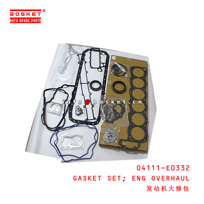 04111-E0332 Engine Overhaul Gasket Set for ISUZU HINO500 J08E