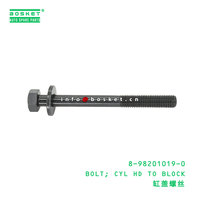 8-98201019-0 BOLT; CYL HD TO BLOCK geschikt voor ISUZU 4JJ1 4JH1 8982010190